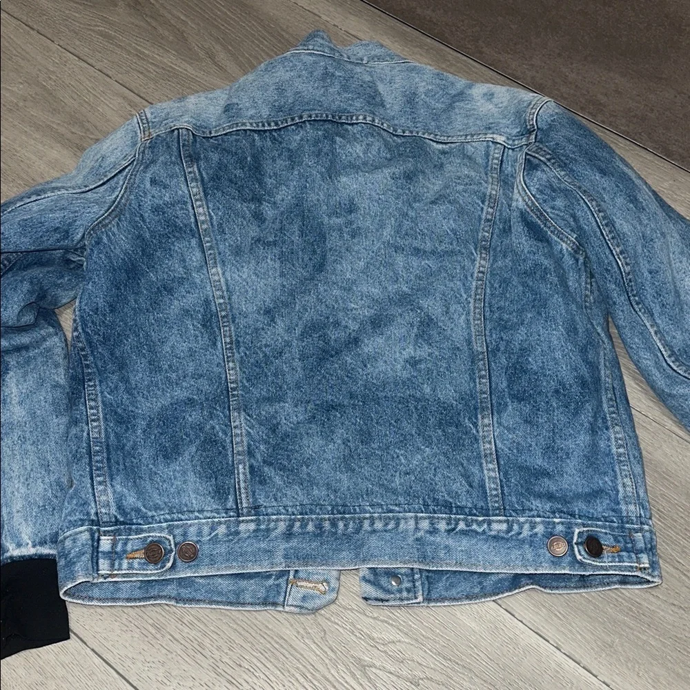 Dickies Women Sherpa lined Blue Denim Jacket size Small - Picture 8 of 10